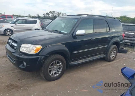 2007 Toyota Sequoia Limited V8 из США, поврежденный, VIN 5TDBT48A67S290028
